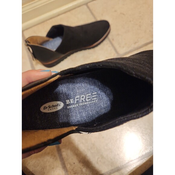 Dr. Scholl's Women's "Insane" Black Suede Booties Size 10 - Picture 6 of 8